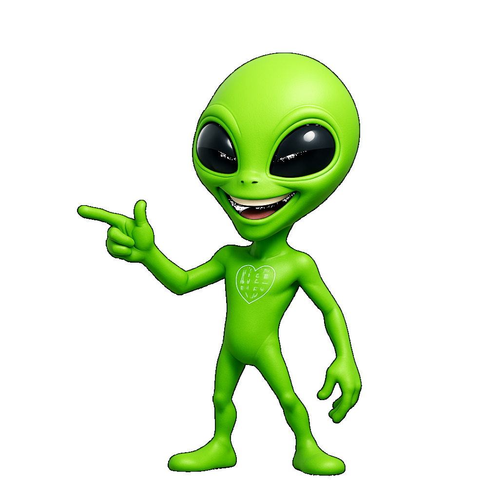 Mascote Alienígena Agência Idealizze